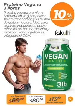 TVentas Fakulti proteína vegana oferta