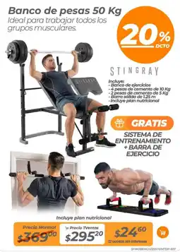 TVentas Stingray banco de pesas oferta
