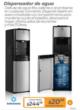 TVentas Indurama dispensador de agua oferta