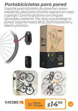 TVentas Tatoo portabicicletas para pared oferta