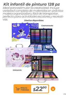 TVentas Kit infantil de pintura oferta
