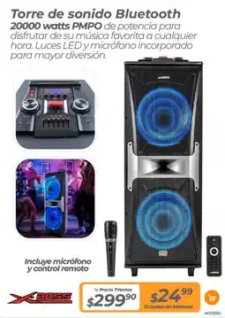 TVentas Torre de sonido bluetooth oferta