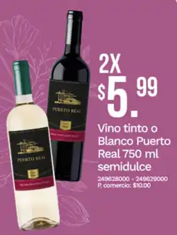 Tia Puerto real vino tinto o blanco semidulce oferta