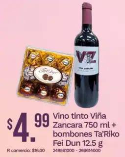 Tia Zancara vino tinto viña oferta