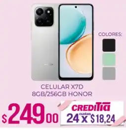 Tia Honor celular X7D oferta