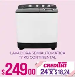 Tia Continental lavadora semiautomática oferta