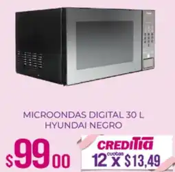Tia Hyundai microondas digital negro oferta