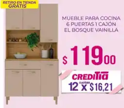 Tia Mueble para cocina el bosque vainilla oferta