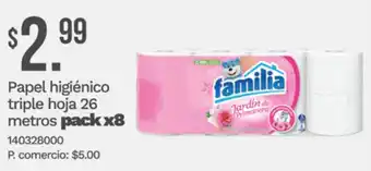 Familia papel higiénico triple hoja