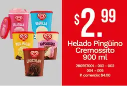 Tia Cremossito helado pingüino oferta