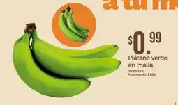 Tia Plátano verde en malla oferta