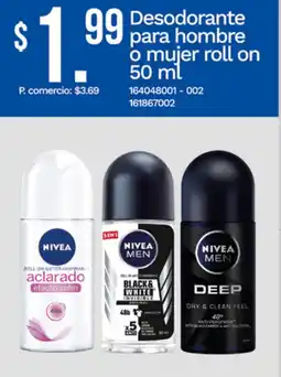 Tia Nivea desodorante para hombre o mujer roll on oferta