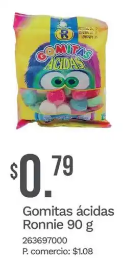 Tia Ronnie gomitas ácidas oferta