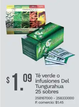 Tia Del tungurahua té verde o infusiones oferta