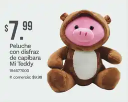 Tia Mi teddy peluche con disfraz de capibara oferta