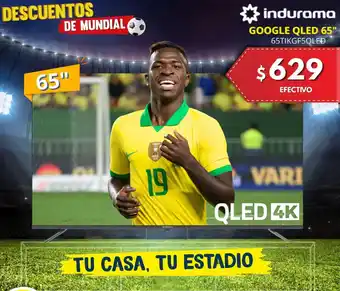 Indurama google qled 65"