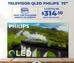 Coral Hipermercados Philips televisor qled 75" oferta