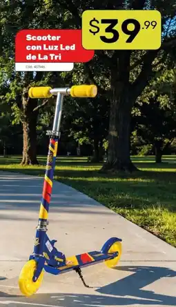 Akí Scooter con luz led de la tri oferta