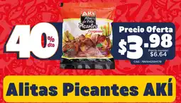 Akí Aki alitas de pollo picantes congeladas oferta