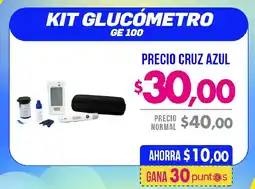 Farmacias Cruz Azul Kit glucómetro GE 100 oferta