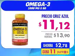 Farmacias Cruz Azul Omega-3 oferta