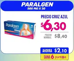 Farmacias Cruz Azul Paralgen oferta