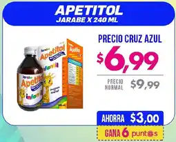 Farmacias Cruz Azul Apetitol jarabe oferta