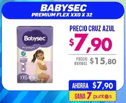 Farmacias Cruz Azul Babysec premium flex oferta