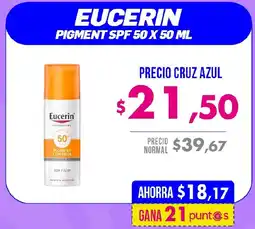 Farmacias Cruz Azul Eucerin pigment spf 50 oferta