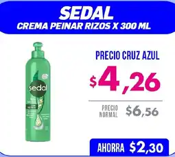 Farmacias Cruz Azul Sedal crema peinar rizos oferta