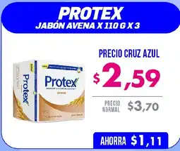 Farmacias Cruz Azul Protex jabón avena oferta