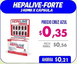 Farmacias Cruz Azul Hepalive-forte oferta