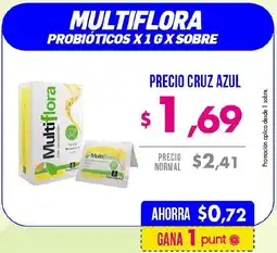 Farmacias Cruz Azul Multiflora probióticos oferta