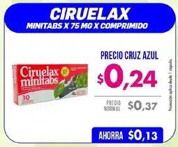 Farmacias Cruz Azul Ciruelax minitabs comprimido oferta