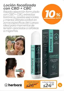 TVentas Herborė loción focalizada con cbd + cbg oferta