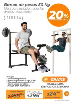 TVentas Banco de pesas oferta