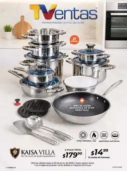 TVentas Kaisa villa set de ollas de acero quirúrgico oferta