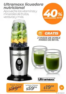 TVentas Ultramaxx licuadora nutricional oferta