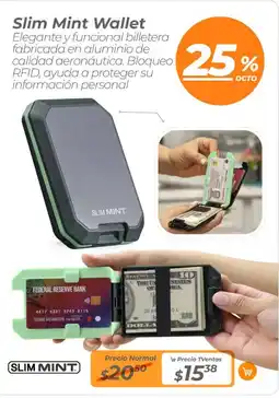TVentas Slim mint wallet oferta
