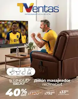 TVentas Standup seat ¡sillón masajeador reclinable! oferta