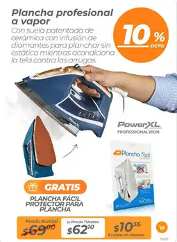 TVentas Plancha profesional a vapor oferta
