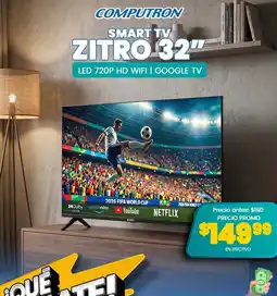 Computron Zitro smart tv 32" oferta
