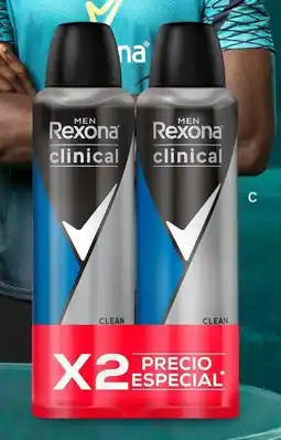 Leonisa Rexona men desodorante clinical aerosol clean oferta
