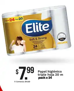 Tia Elite papel higiénico triple hoja oferta