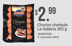Tia La italiana chorizo choripán oferta