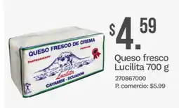 Tia Lucilita queso fresco oferta