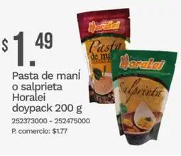 Tia Horalei pasta de maní o salprieta doypack oferta