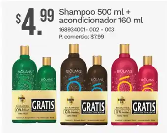 Biolans shampoo + acondicionador