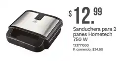 Tia Hometech sanduchera para 2 panes oferta