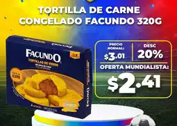 Coral Hipermercados Facundo tortilla de carne congelado oferta
